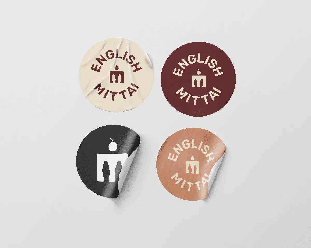 English Mittai Sticker Details