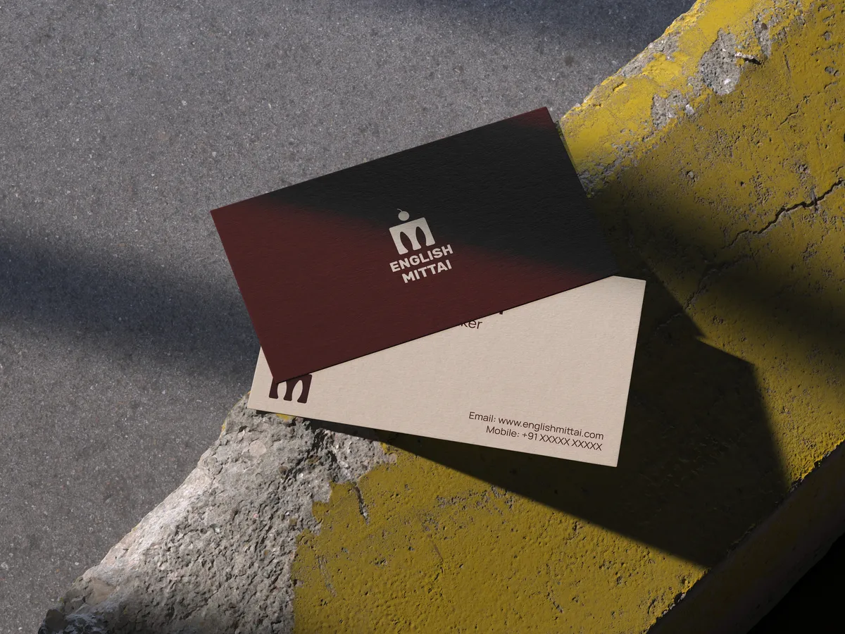 English Mittai Brand Tag