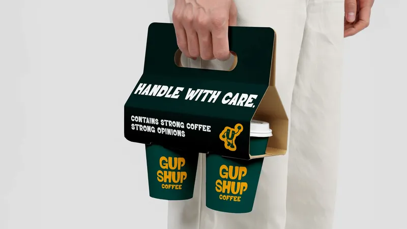 Gup Shup Co Mascot and Identity Design