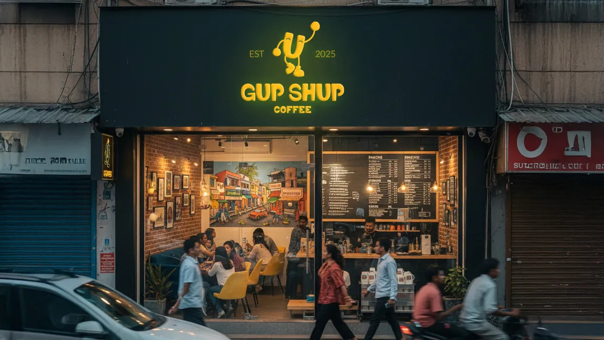 Gup Shup Signage and Spatial Branding
